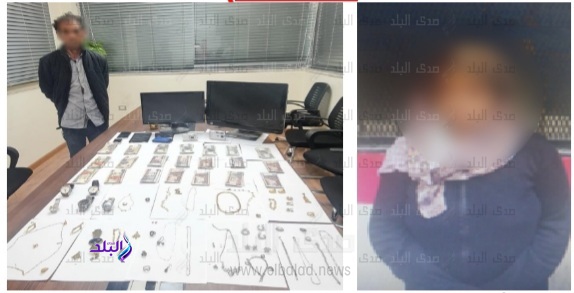 عاطل وزوجته تخصصا فى سرقة الشقق بالتجمع