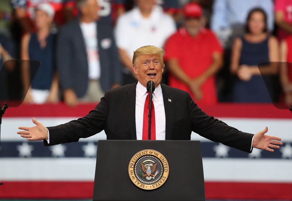 الرئيس الأمريكي دونالد ترامب