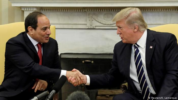 الرئيس عبد الفتاح السيسي والرئيس الأمريكي