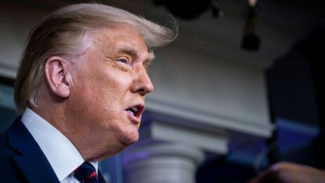 الرئيس الأمريكي المنتهية ولايته، دونالد ترامب