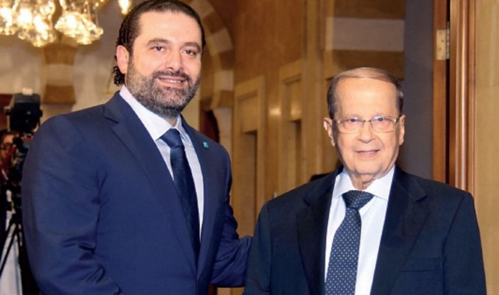 سعد الحريري وعون