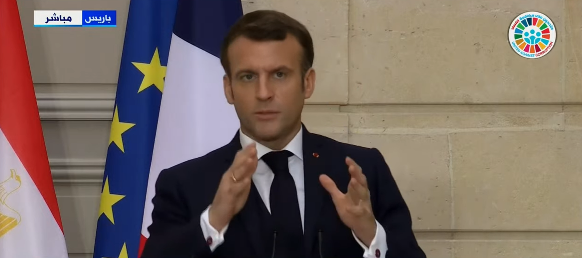 الرئيس الفرنسي ايمانويل ماكرون