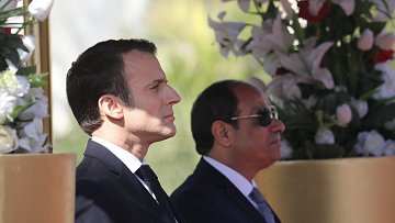 الرئيس السيسي وماكرون