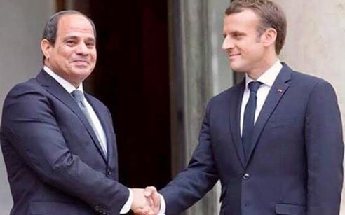 الرئيس السيسي وماكرون
