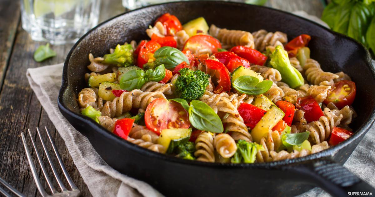 طريقة عمل المكرونة بالخضار