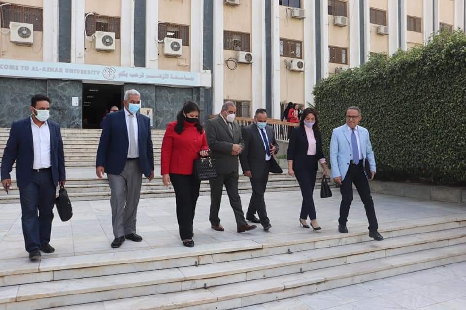 رئيس جامعة الأزهر يستقبل رئيس أكاديمية البحث العلمي 