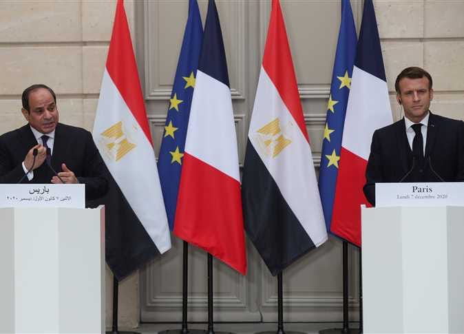 الرئيس السيسي والرئيس الفرنسي