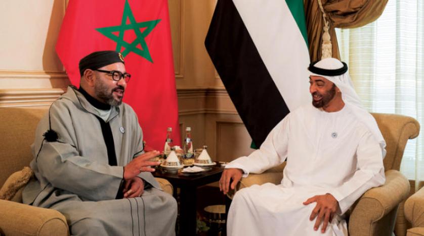 ولي عهد أبو ظبي وملك المغرب
