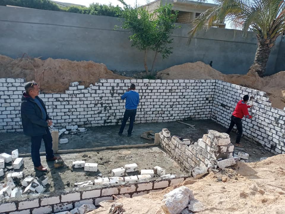 إزالة البناء المخالف
