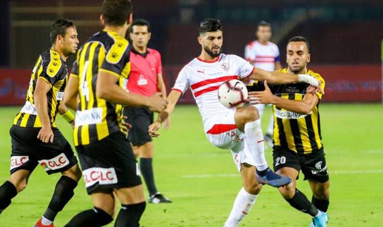 مباراة الزمالك والمقاولون العرب