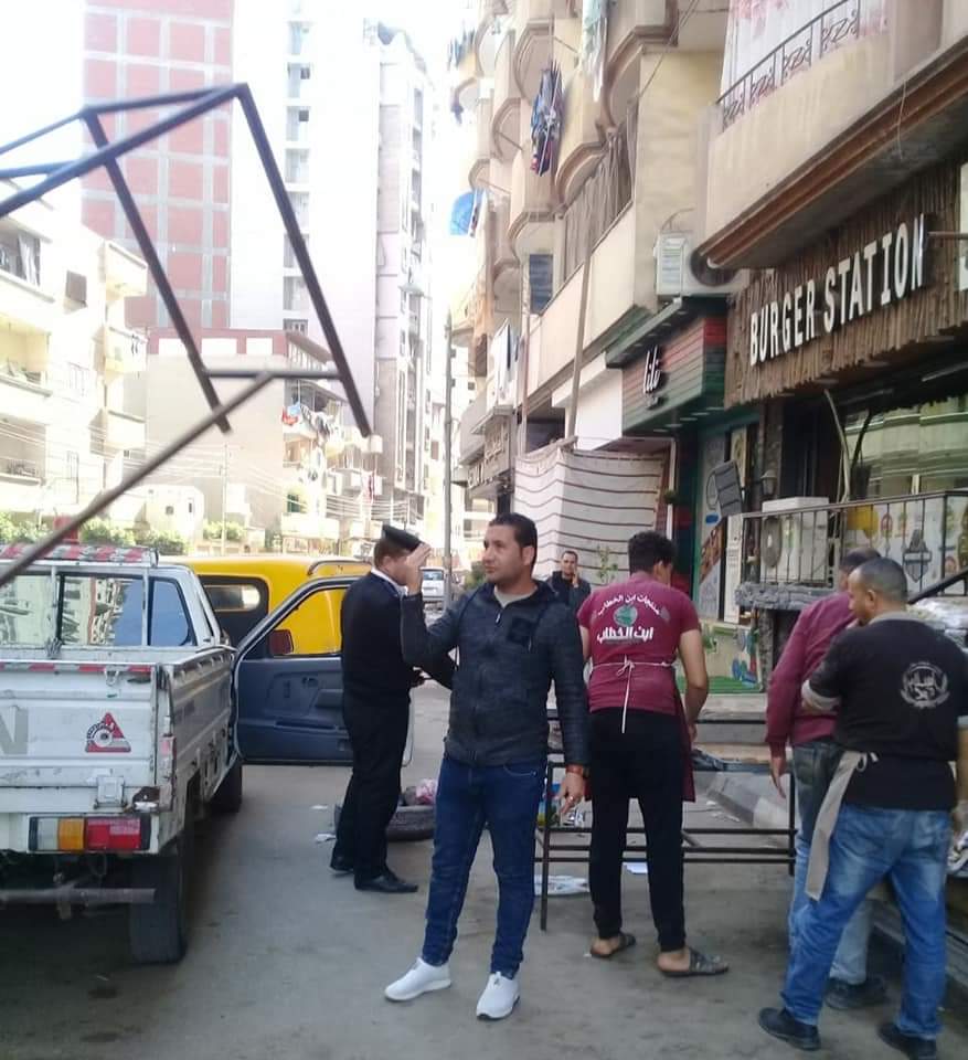 إزالة الإشغالات في شوارع البحيرة 