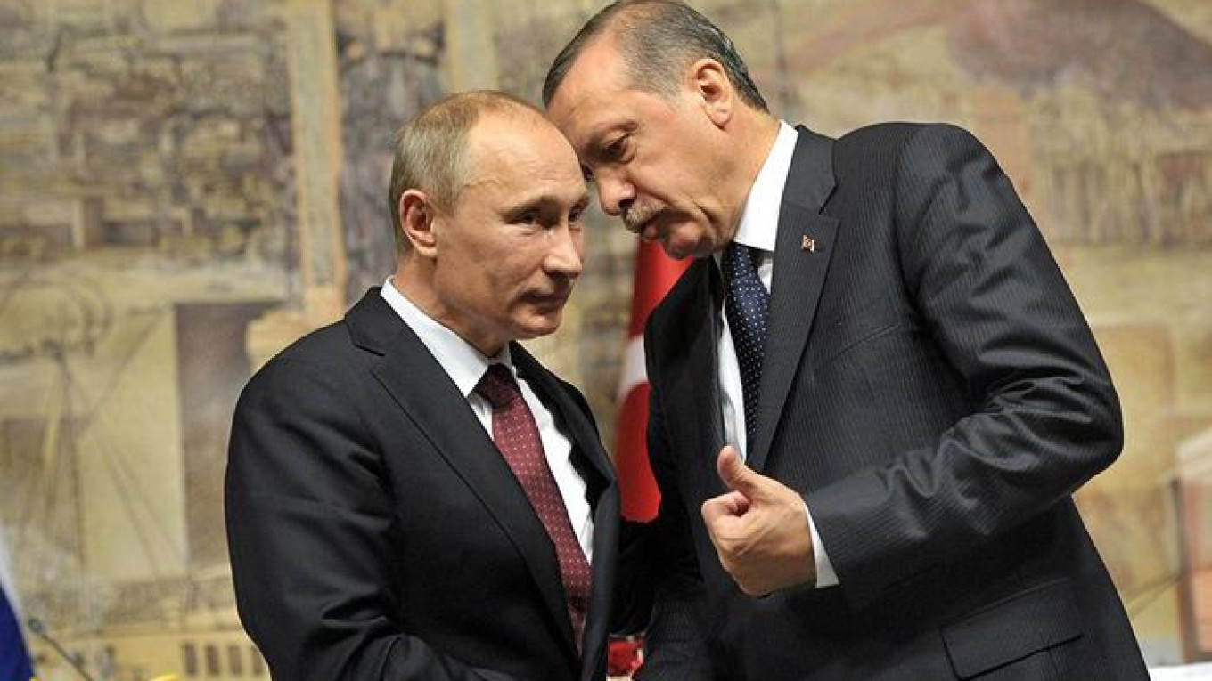 أردوغان وبوتين في لقاء سابق