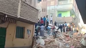 العقار المنهار في الفيوم 