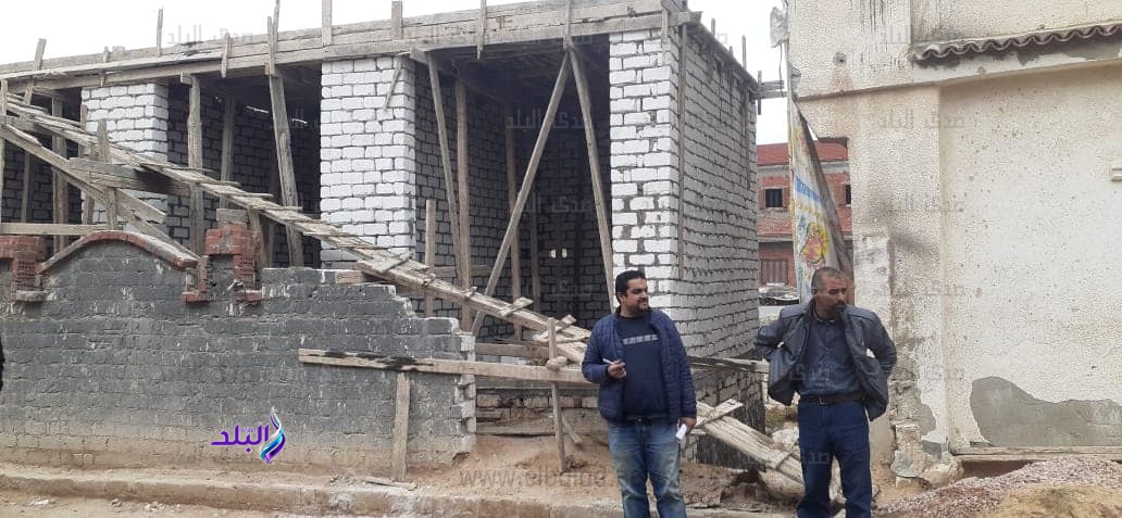 إيقاف أعمال بناء مخالف