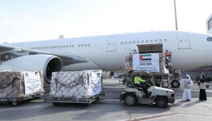 طائرة مساعدات إماراتية إلى غزة