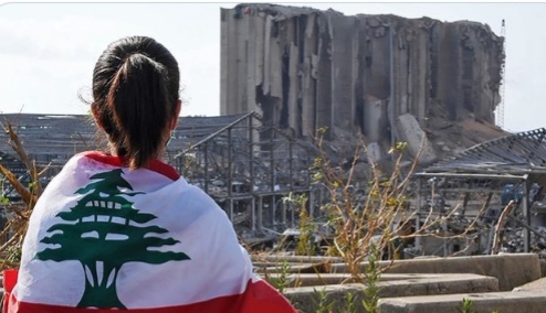 مرفأ بيروت بعد التفجير 