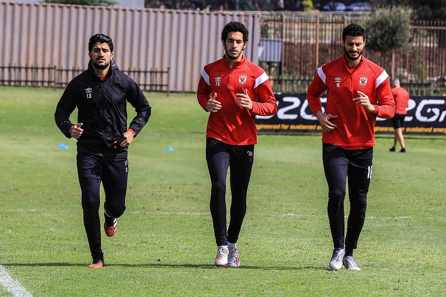 مصطفى شوبير مع حراس الاهلي