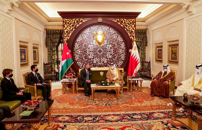 الملك حمد بن عيسى والملك عبد الله الثاني
