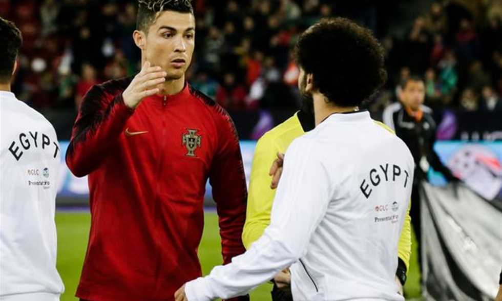 محمد صلاح ورونالدو 