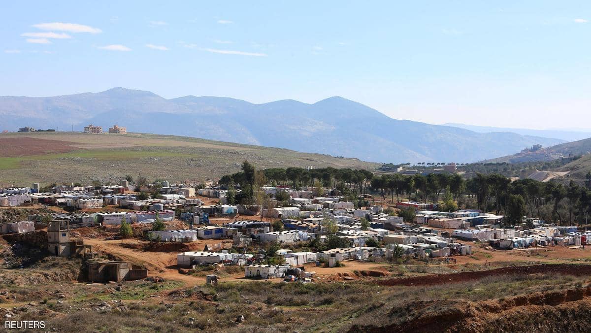 مخيم للاجئين السوريين بلبنان