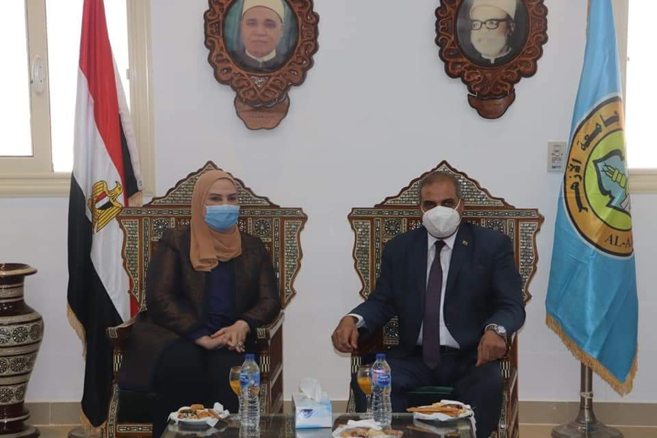 وزيرة التضامن ورئيس جامعة الأزهر 