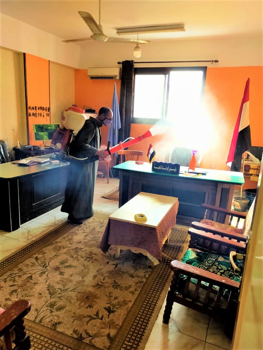 تعقيم مساجد ومواقف وميادين في حملة تطهير كبرى بالغربية
