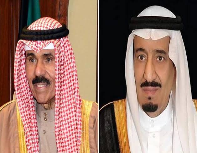 خادم الحرمين وأمير الكويت 