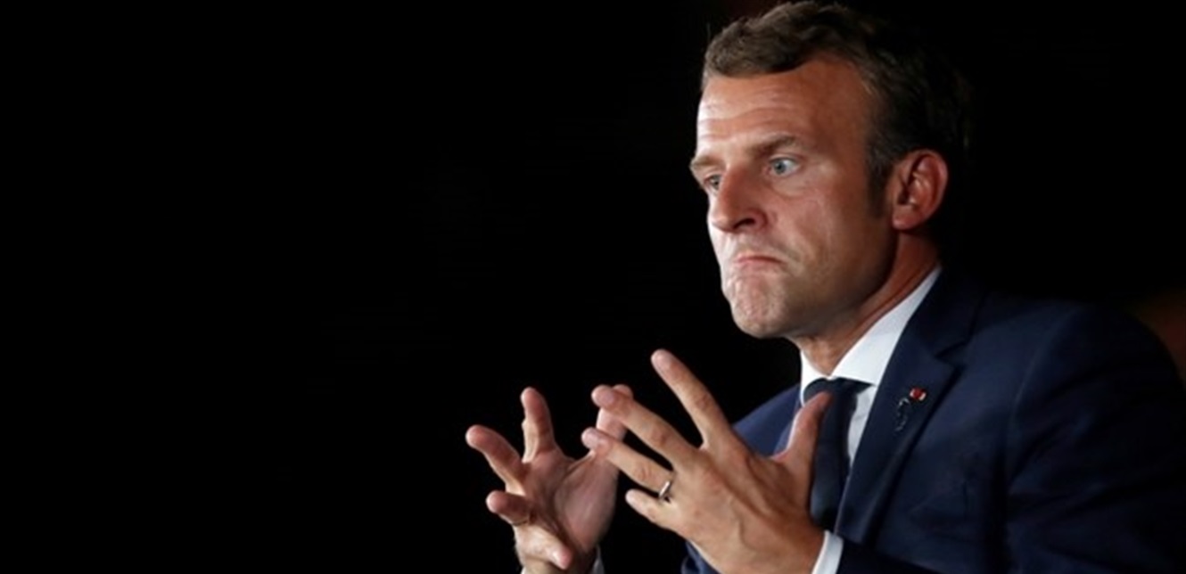 الرئيس الفرنسي ايمانويل ماكرون