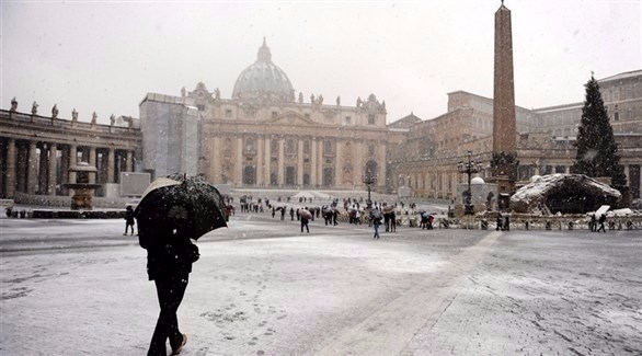 الثلوج في إيطاليا 