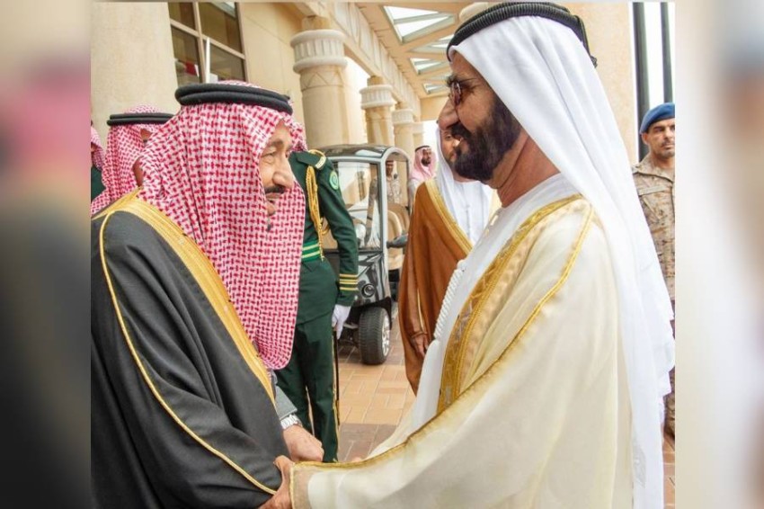 الشيخ محمد بن راشد يغادر الإمارات متجها إلى المملكة العربية 