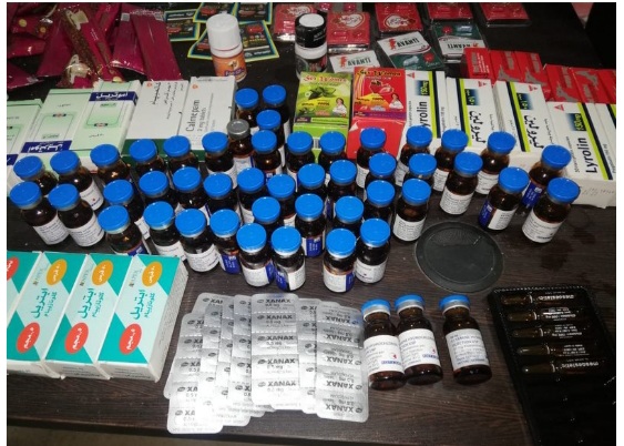 ضبط شخص يتاجر في العقاقير الطبية مجهولة المصدر