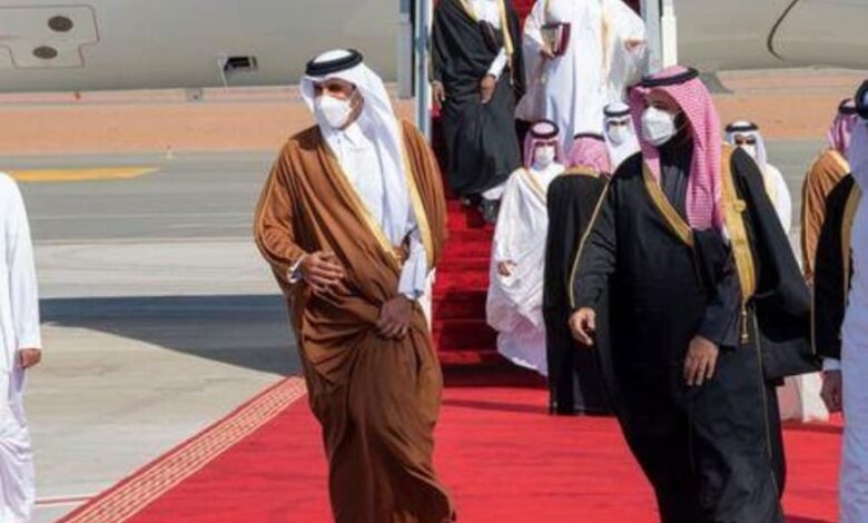 الأمير محمد بن سلمان وتميم بن حمد