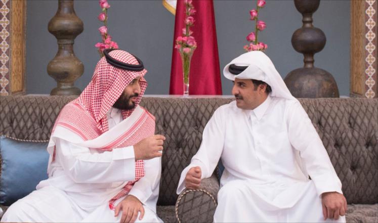 تميم بن حمد والأمير محمد بن سلمان