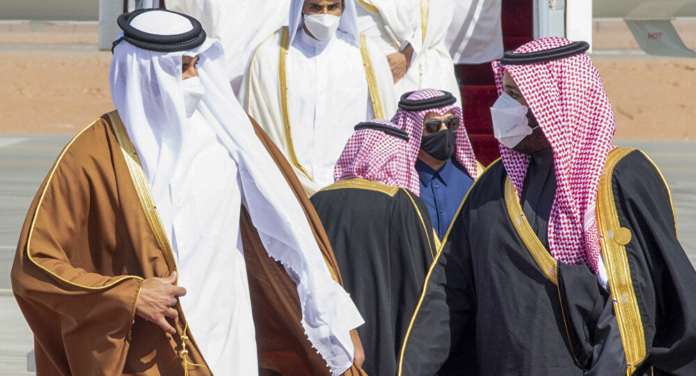 ولي العهد السعودي وأمير قطر