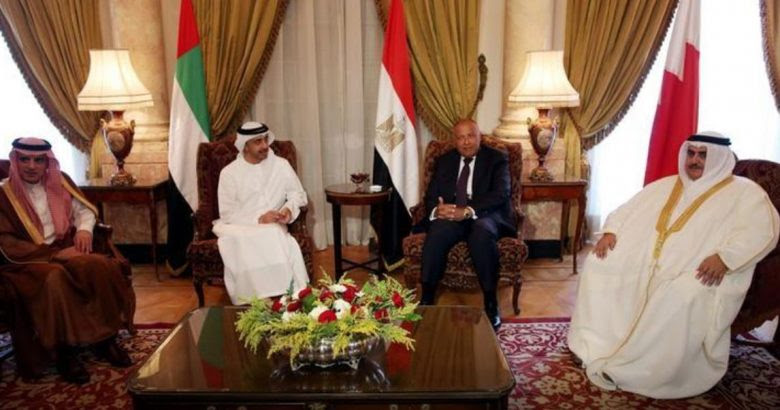 وزراء خارجية دول الرباعي العربي