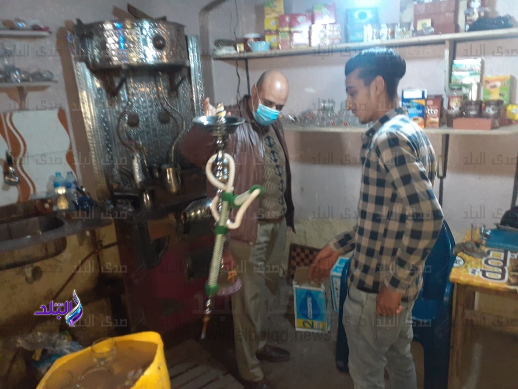 رفع 423 حالة إشغال وغلق مقاهي مخالفة في البحيرة