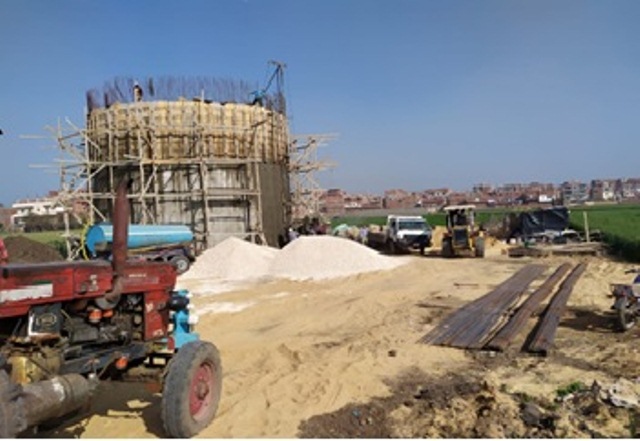 مشروعات الصرف الصحي ببلبيس