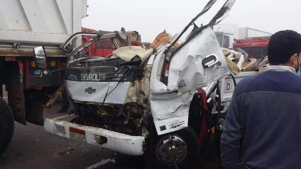 حادث تصادم بالمنوفية
