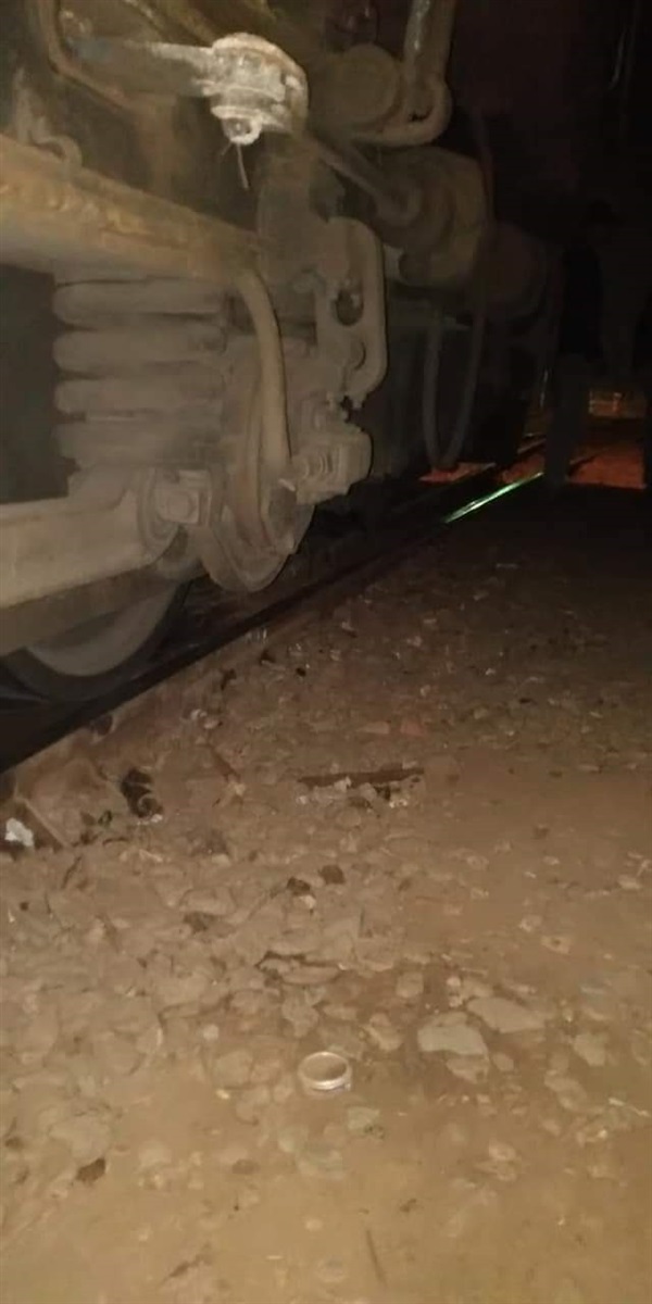 خروج قطار عن القضبان
