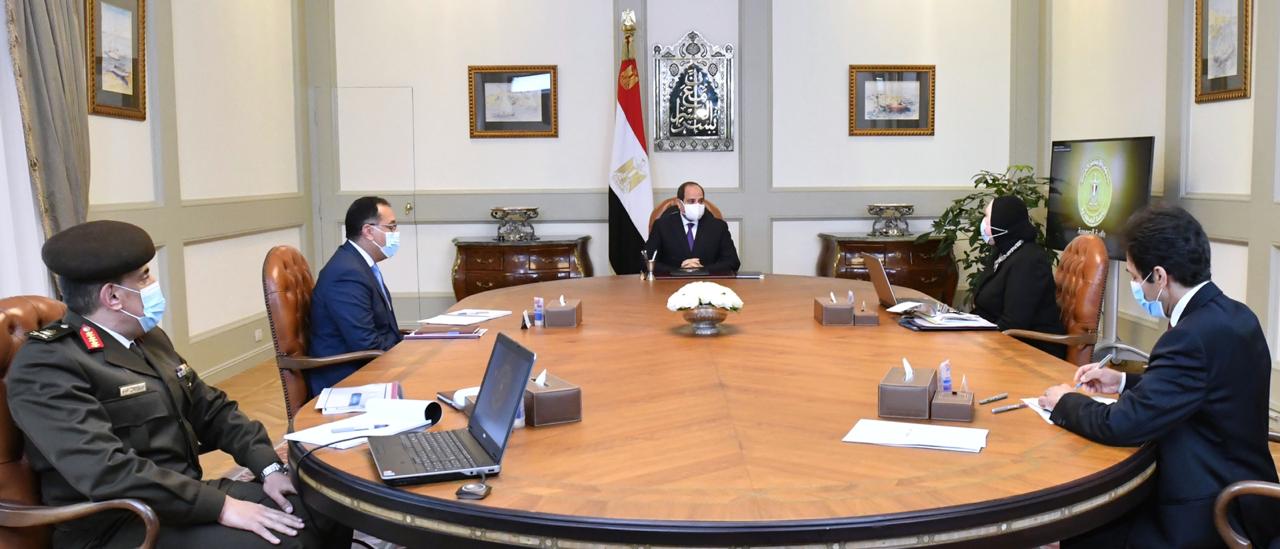 اجتماع الرئيس  السيسي مع الدكتور مصطفى مدبولى