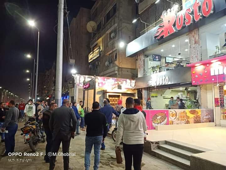 غلق المطاعم بالحيزة 