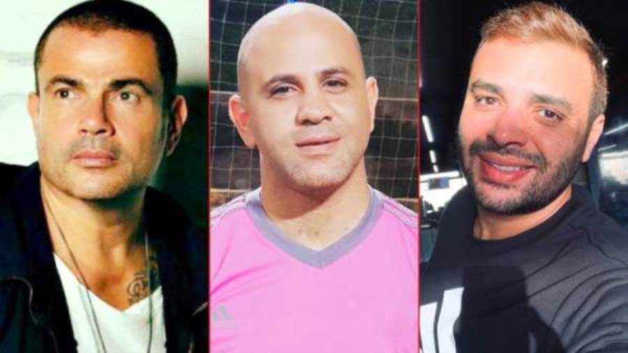 رامي صبري وعزيز الشافعي وعمرو دياب 
