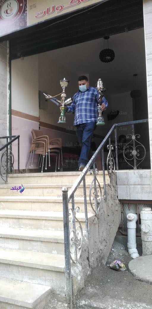 غلق مقاهي
