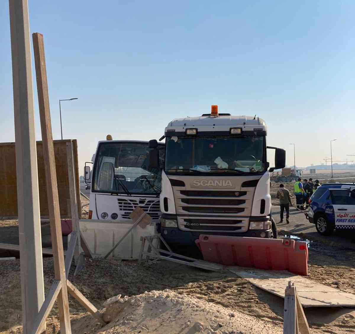حادث تصادم بـ دبي