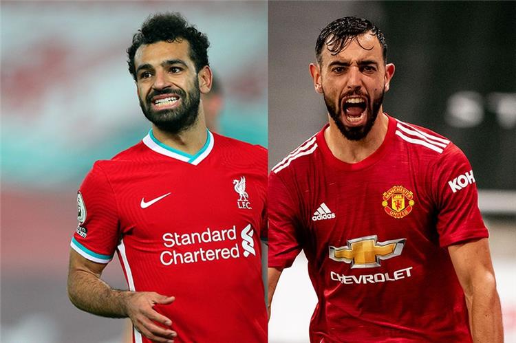 برونو فيرنانديز ومحمد صلاح