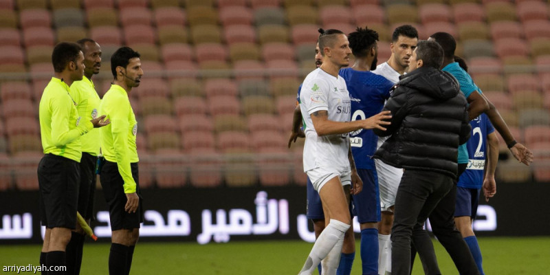 جانب من مباراة أهلي جدة ضد الهلال