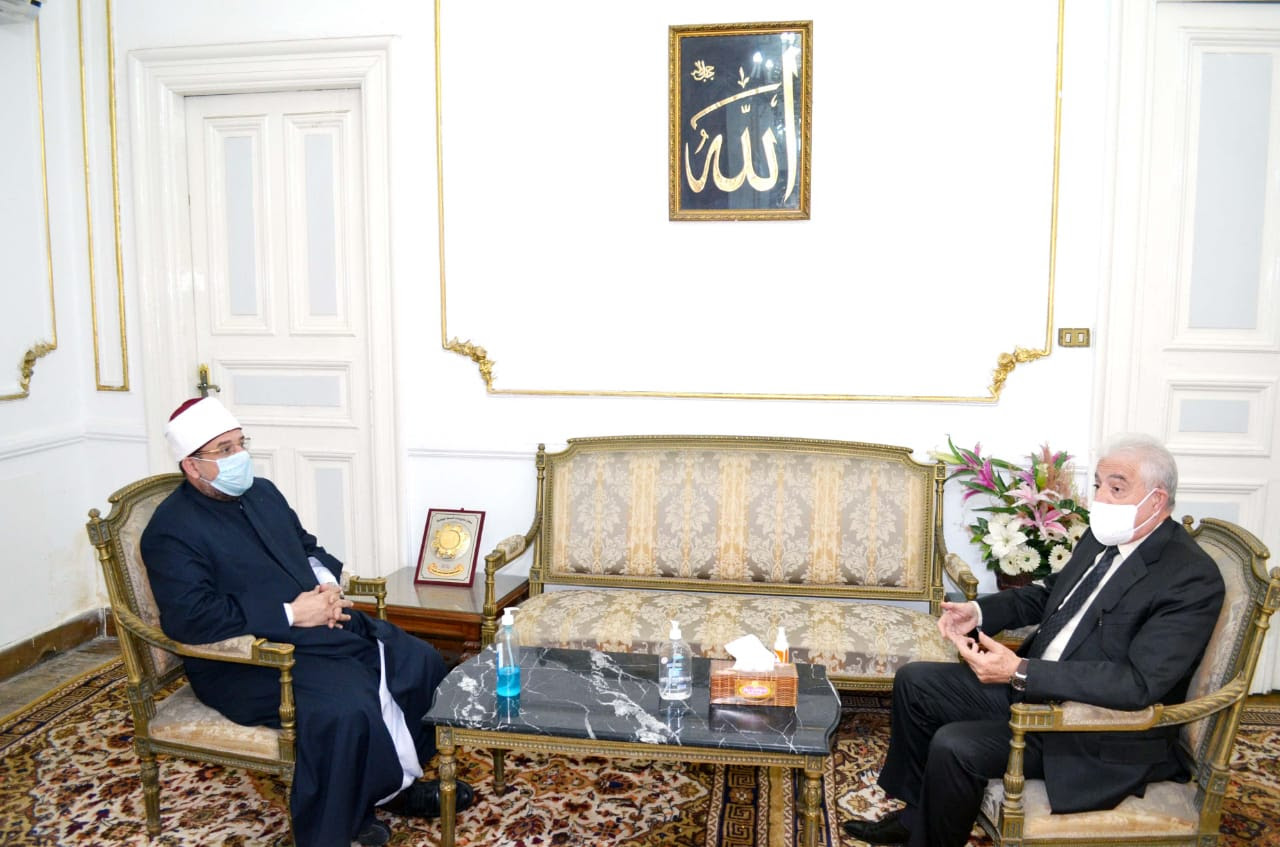 الدكتور محمد مختار جمعة، وزير الأوقاف واللواء خالد فودة