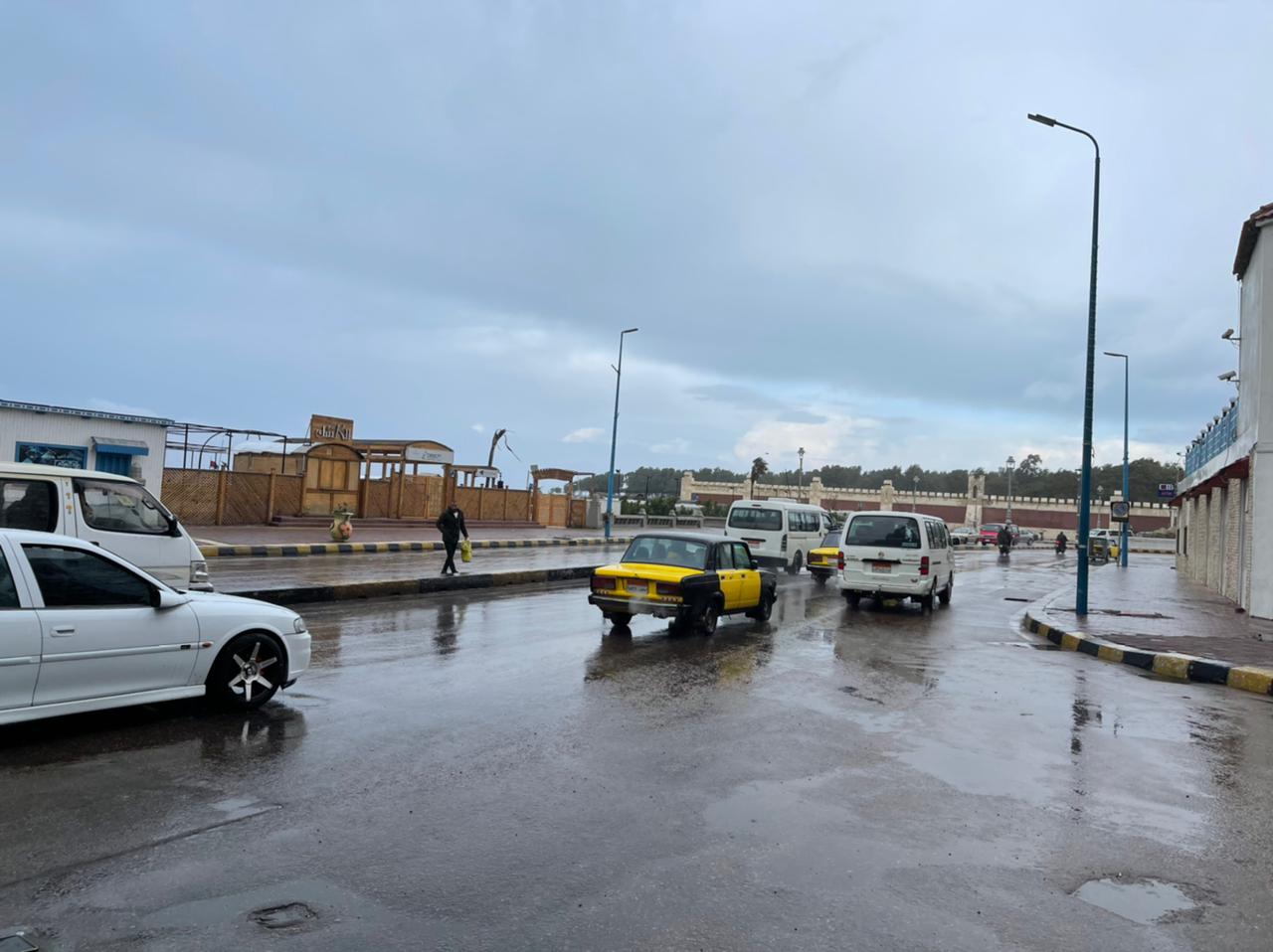 الأمطار تضرب الإسكندرية 