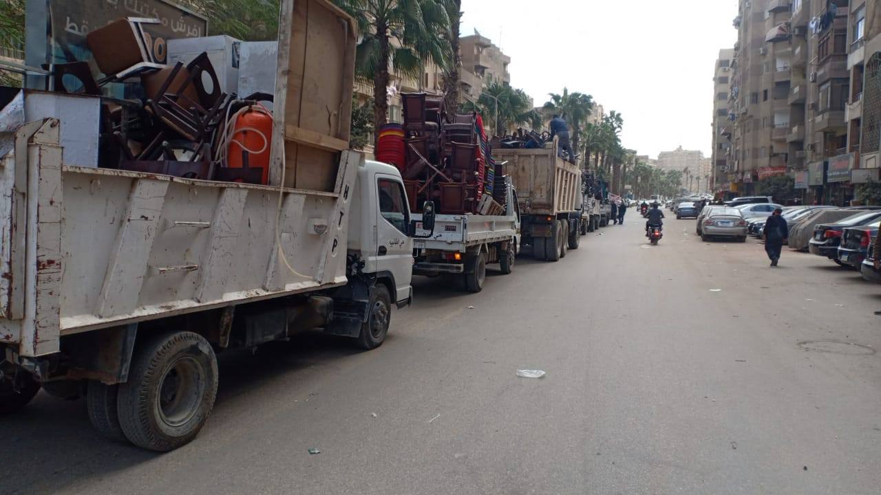 مضبوطات حملات الإشغالات  مضبوطات حملات الإشغالات