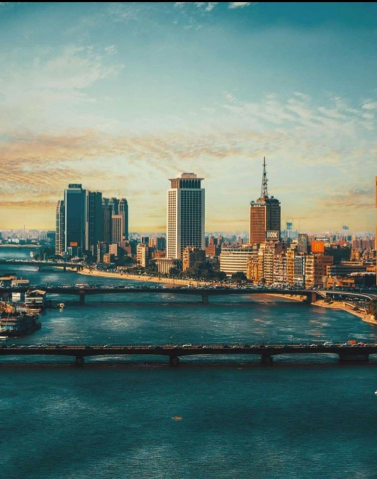 نيل القاهرة ومبنى اللوتس مقر وزارة الخارجية